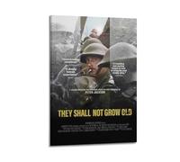 YTRWOEGF They Shall Not Grow Old Posters Aesthetic Wall Art Canvas Decor Vintage Poster Decorative Painting for Living Room Bed Room 24x36inch(60x90cm) Frame-style