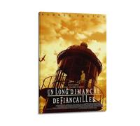 YTRWOEGF Un Long Dimanche De Fiançailles Posters Aesthetic Wall Art Canvas Decor Vintage Poster Decorative Painting for Living Room Bed Room 24x36inch(60x90cm) Frame-style