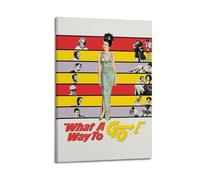 YTRWOEGF What A Way to Go Posters Aesthetic Wall Art Canvas Decor Vintage Poster Decorative Painting for Living Room Bed Room 16x24inch(40x60cm) Frame-style