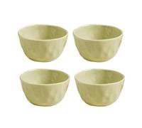 YTSMZX Rice Bowls Set of 4 Ceramic Bowls for Kitchen Deep Bowls for Cereal Salad Fruits Noodle Dishwasher Microwave Safe Stackable Multicolor,Green