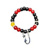 YTtkku 1/2Pcs Multicolor Beads Stretch Bangles Matching Bracelets Colored Beaded Hand Chains Couple Wristchain Jewelry Party Occasion