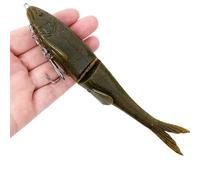YTtkku 12cm / 17cm Flexible Swimbaits V Tail, Slow Sinking Soft Artificial Fishing Lures Simulation Simulation Fishing Swimbaits Artificial Baits Slow