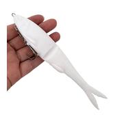 YTtkku 12cm / 17cm Flexible Swimbaits V Tail, Slow Sinking Soft Artificial Fishing Lures Simulation Simulation Fishing Swimbaits Artificial Baits Slow