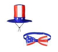 YTtkku 4th Of July Geese Outfit Set Clothes Independence Day Clothes Spring Happy Porch Flag Geese