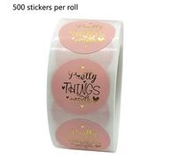 YTtkku 500pcs Pretty Things Inside Stickers Gold Foil Seal Label Scrapbooking Wedding Decoration Stationery Sticker Dies For Card Making