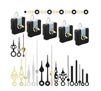 YTtkku 5Pieces Quiet Quartzs Clock Movement Mechanism Replacement Parts With Assorted Hands For Repair And Home Decors Clock Movement Accessories