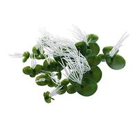 YTtkku Artificial Duckweeds 18Piece Water Feature Floating Pond Landscape Plant 3 Size Simulation Green Leaf Waterproof Floating Leaves For Pools