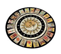 YTtkku Astrology Pendulums Mat Tarot Card Mousepad Rubber Divinations Dowsing Ceremony for Desk Decoration Astrology