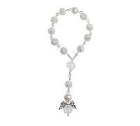 YTtkku Baptism Rosary Acrylic Beads Rosaries with Angel for The First Communion Baptism Party Multi Colors Angel