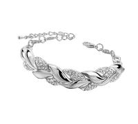 YTtkku Beautiful Leaves Shaped Adjustable Alloy Fashion Jewelry for Women Work Celebrations and Gift Ideas Gift Jewelry