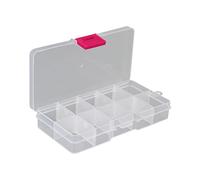 YTtkku Clear Storage Box 10 Compartment With Sealing Lid Container For Case For Small Jewelry Pill Multicolor Storage Box Jewelry
