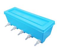 YTtkku Commercial Grade Livestock Nursing Bottle 5 Feeding Stations Shatterproof Lamb Foals Farm Equipment Veterinary Clinic Feeding