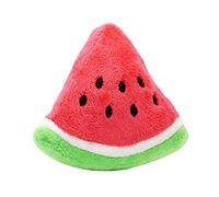 YTtkku Cute Watermelon Plush Shape Puppy Pet For Play Chew Toys Puppy Dog Owner Breed Reducing Bore Pet Gift Chewing Toys