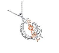 YTtkku Delicate Heart Moons Pendant Necklace Trees of Life Symbolism Adjustable Chain Jewelry Perfect Mother ' s Day Birthday Her Kirsite Symbolic Necklace
