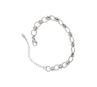 YTtkku Elegant Minimalist Bangle Adjustable Size Wristband Stainless Steel Jewelry Simple Everyday Wear Accessory Trendy Women's Stainless Bangle