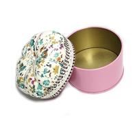 YTtkku Flower Pin Cushion Sewing Holder With Metal Organizers Box For Thread Thimble Button Sewing Accessories