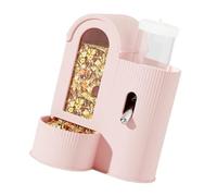 YTtkku Hamster Food Bowl and Water Bottle Space Saving Feeder with Leakproof Design for Small Cage Pet Feeding Supply Space Saving Rodents Feeder Dispenser