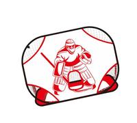 YTtkku Innovative Ice Hockey Goalkeeper Practice Net for Indoor and Outdoor Exercises with Strong Building Hockey Goal with a Goalkeeper Pattern