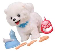 YTtkku Lovely Animated Plush Creature That Moves and Licks Comes with 6 Baby Bottles Learning Sensory Toy Educational Infant Plush Toy