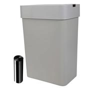 YTtkku Motion Sensors Trash Bin Odor Control Quiet Closing Mechanism 9L Capacity Garbage Can Waste Basket For Small Apartments Motion Sensor Trash Can With Lid