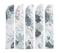 YTtkku Pack Of 5 Folding Fan Silk Storage Bag Chinese Hand Fan Pouch Vintage Flower Pocket Protective Hand Cover Sleeve Pouch Pocket