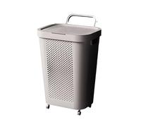 YTtkku Simple Polystyrene Laundry Basket with Ventilated Design, Large Capacity Neat Thin for Family Use Large Capacity Neat for Bathroom