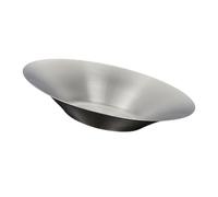 YTtkku Stainless Steel 27Cm Round Fruit Salad Serving Bowl Snacks Modern Korean Home Essential Rustproof Contemporary Salad Bowl Family Gathering