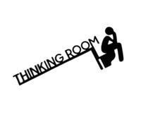 YTtkku THINKING ROOM Wall Sculpture Metal Decoration To Transform Your Home With Graceful Designing Bathroom Sign