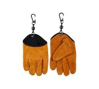 YTtkku Work Gloves with Flame Resistant Lining & Leather Palms for Industrial Camping High Temperature Tasks Use Thermal Protections Gloves