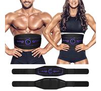 EMS training device, electric abdominal trainer, EMS abdominal trainer, EMS abdominal train - not replaceable - 6 training modes muscle stimulator for men and women, abdominal training device for home