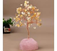 Yttriuny 6.2 In Citrine Crystal Tree of Life,Handmade Healing Gemstones,Money Tree,Healing Trees for Positive Energy,Gifts for Women Mom,Handmade Reiki Gemstones for Home Office Desk Accessories