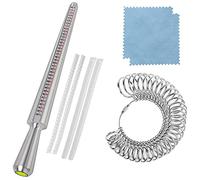 YTTX Ring Sizer Mandrel, Measuring Scales Set, Ring Mandrel Mandrel Set, Size Standard UK, EU, USA and Switzerland