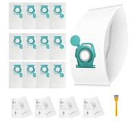 YTUGIL 12 Pack Guard M1 / L1 / S1 Hoover Bags Compatible with Miele Guard M1 L1/S1 Junior Flex Series, for Guard M1S8380 Flex Parquet Silence Performance Cat & Dog Series with 4 Exhaust Filter