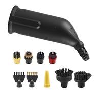 YTUGIL 10 PCS Steam Cleaner Accessories Compatible with Kärcher SC1 SC2 SC3 SC4 SC5 Steam Cleaner, Round Brushes, Nozzles, Extension Tubes,Flat Brush More and Flat Copper Brush for Deep Cleaning