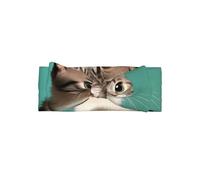 YTUOPWE A curious cat Picture Baby Bow Headband - Soft, Skin-Friendly, and Stretchy Polyester Headband for Infants 0-6 Months