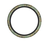 YTUOPWE A puppy catching bees Picture Steering Wheel Cover for Women and Men Durable, Non-Slip, Elastic, Easy to Install, for Sedans, SUVs, ATVs, Trucks