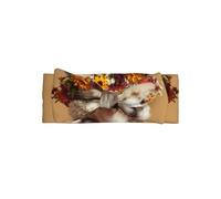 YTUOPWE Alpaca wearing a wreath Picture Baby Bow Headband - Soft, Skin-Friendly, and Stretchy Polyester Headband for Infants 0-6 Months
