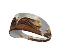 YTUOPWE An open book. Picture Elastic Exercise Headband Sports Head Tie for Men and Women, Soft, Quick-Dry