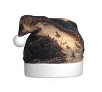 YTUOPWE Ant colony moving Picture Christmas Hat for Adult material is soft and lightweight