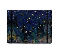 YTUOPWE Anti-slip floor mat carpet 63x48in Fireflies on the stars Picture good water absorption suitable for kitchen, bathroom and living room