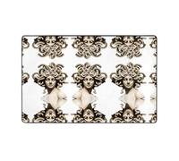 YTUOPWE Beautiful Medusa Picture Flannel Fabric Carpet 60x39in Floor Mat for Living Room, Office, Coffee Table, Bed, Balcony
