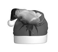 YTUOPWE Black and white silence Picture Christmas Hat for Adult material is soft and lightweight