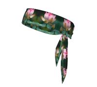 YTUOPWE budding lotus Picture Sports Head Tie Headband for Men and Women, Soft & Breathable Moisture Wicking Athletic