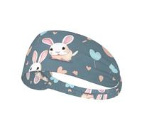 YTUOPWE Cartoon cute bunny Picture Elastic Exercise Headband Sports Head Tie for Men and Women, Soft, Quick-Dry
