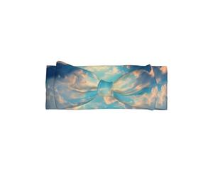 YTUOPWE Cloudy Sky Picture Baby Bow Headband - Soft, Skin-Friendly, and Stretchy Polyester Headband for Infants 0-6 Months