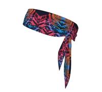 YTUOPWE Colorful tree shadows Picture Sports Head Tie Headband for Men and Women, Soft & Breathable Moisture Wicking Athletic