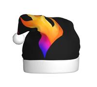 YTUOPWE Dancing flames Picture Christmas Hat for Adult material is soft and lightweight
