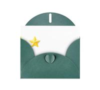 YTUOPWE Dark Green Holiday greeting check blank card and pearl beautiful blank note block The dazzling five-pointed star Picture