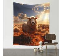YTUOPWE Decoration Tapestry 60x51in Australian sheep Picture Soft, Durable, Skin Friendly, Lightweight Wall Hanging for Indoor & Outdoor Use