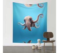 YTUOPWE Decoration Tapestry 60x51in Dumbo the Octopus Picture Soft, Durable, Skin Friendly, Lightweight Wall Hanging for Indoor & Outdoor Use